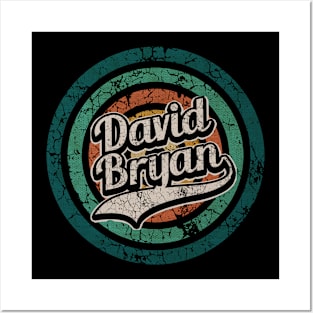 David Bryan // Retro Circle Crack Vintage Posters and Art